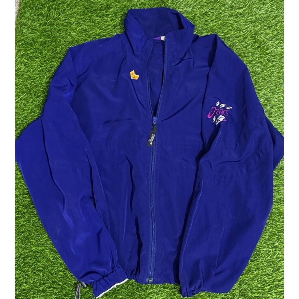 Asics‎ Purple Vintage jacket lightweight size Medium Running/Windbreaker Womens